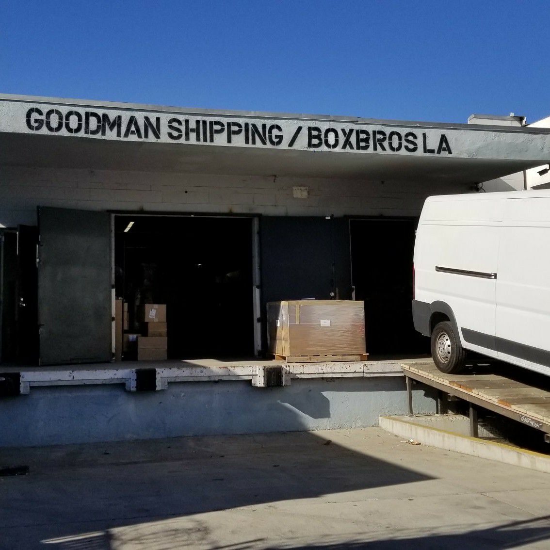 Goodman Packing & Shipping/Goodman Packing & Shipping LA Shipping Center/Warehouse, packing, crating, moving, staging and logistics facility buildout