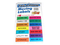 Package of 12 moving labels